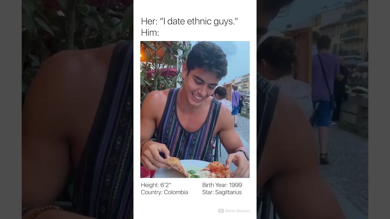 Her: "I date ethnic guys"