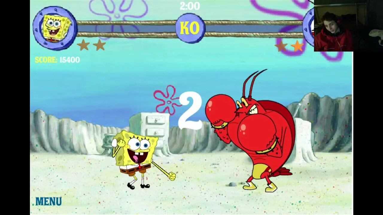 SpongeBob SquarePants VS Larry The Lobster In A Nickelodeon SpongeBob SquarePants Reef Rumble Battle