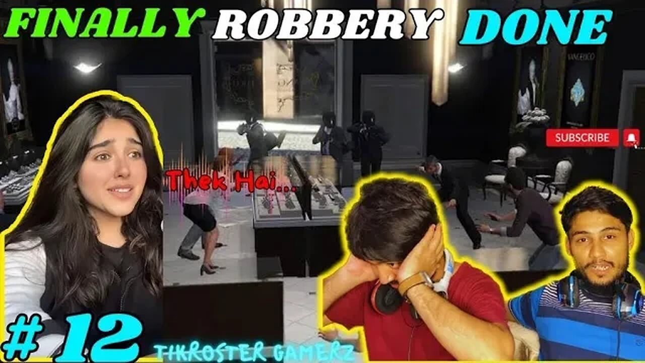 FINALLY BIGGEST ROBBERY IS DONE👍 THEK HAI😂 GTA 5 GAMEPLAY #12 ||TIKROSTER GAMERZ || @DuckyBhai