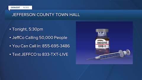 Got COVID-19 questions? Jeffco hosting town hall tonight