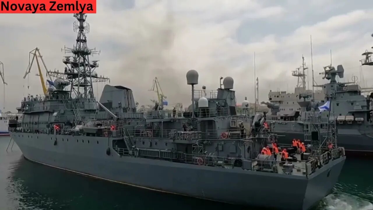 Russia's Intel Ship Ivan Khurs returns home after vaporizing Ukrainian 3 sea drones near Bosporus