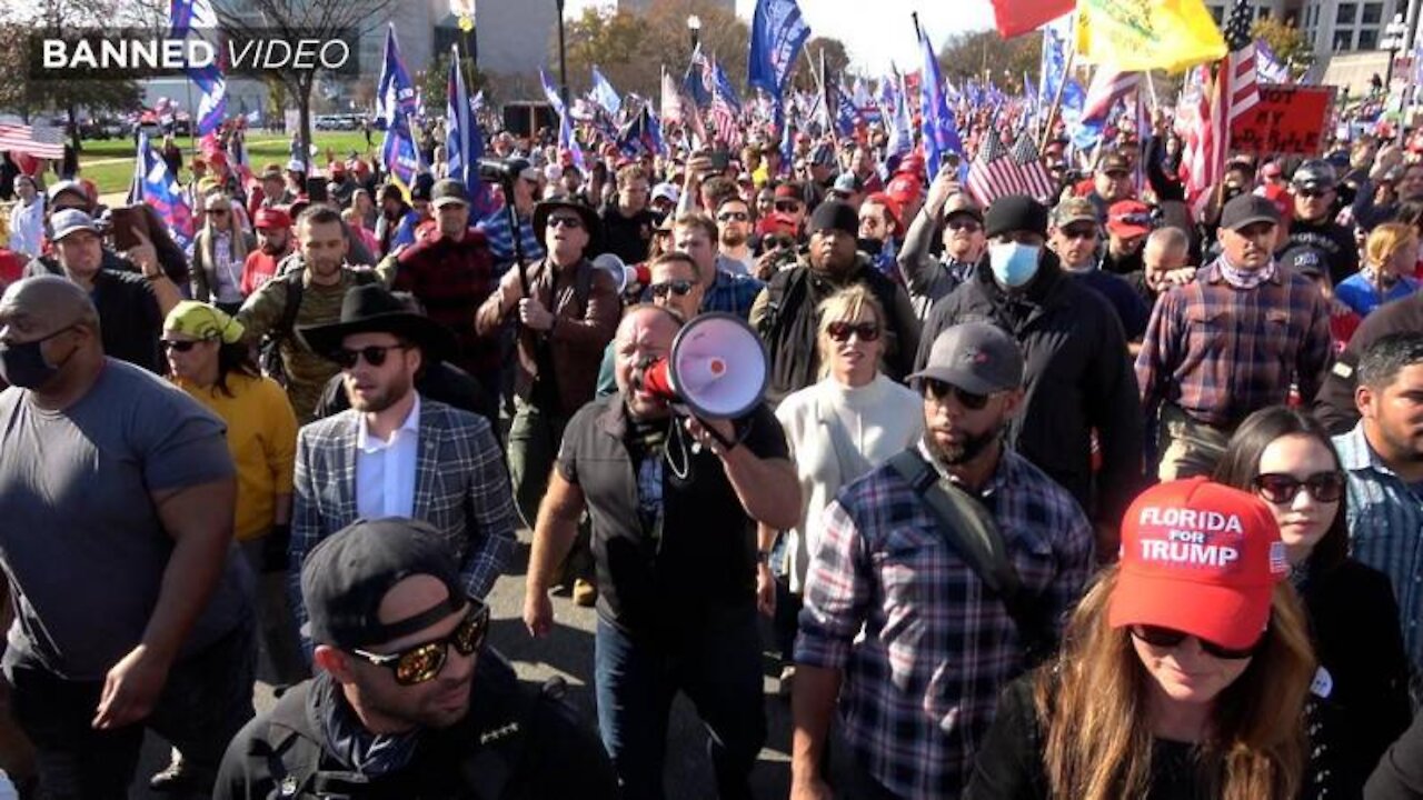 Infowars' Alex Jones Leads The Million MAGA March From Freedom Plaza To The Supreme Court