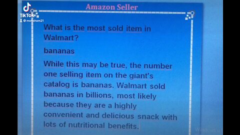 What is the most sold item in Walmart?