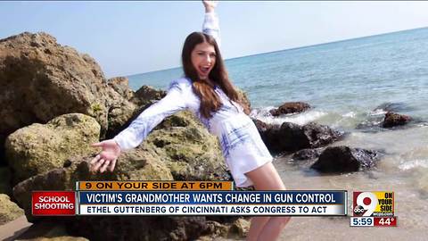 Shooting victim's grandmother wants gun control