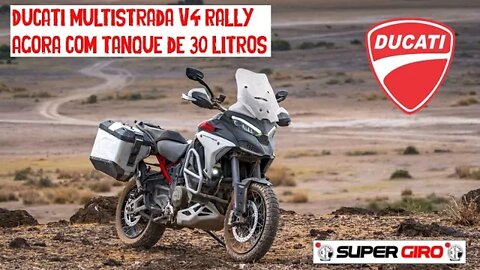 Ducati Multistrada V4 Rally 2023 com tanque de 30 litros #CANALSUPERGIRO