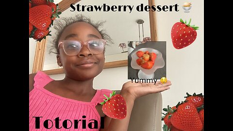 MAKING A STRAWBERRY DESSERT 🍨!! SOOO YUMMY 😋