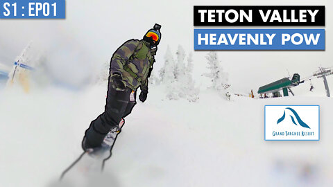 Snowboarding Grand Targhee Mountain Resort! Wyoming's BEST POW!!