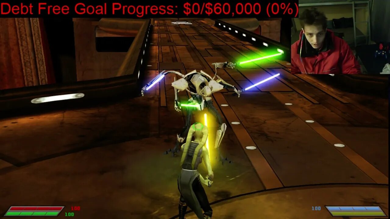 General Grievous VS Yaddle In A Battle With Live Commentary In Star Wars Jedi Knight Jedi Academy