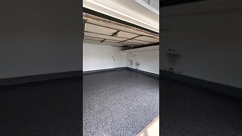 Epoxy Garage Flake Flooring 🥳 #shorts