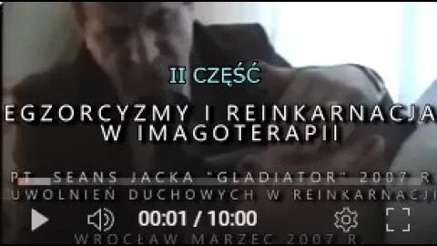 JACEK- GLADIATOR EGZORCYZMY I REINKARNACJA-SEANS UWOLNIEŃ DUCHOWYCH/2007©TV - IMAGO
