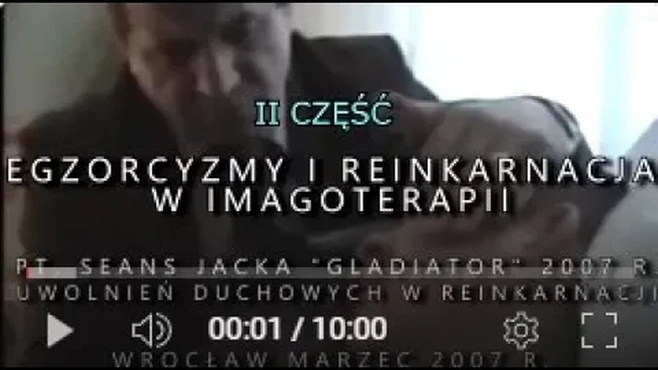 JACEK- GLADIATOR EGZORCYZMY I REINKARNACJA-SEANS UWOLNIEŃ DUCHOWYCH/2007©TV - IMAGO