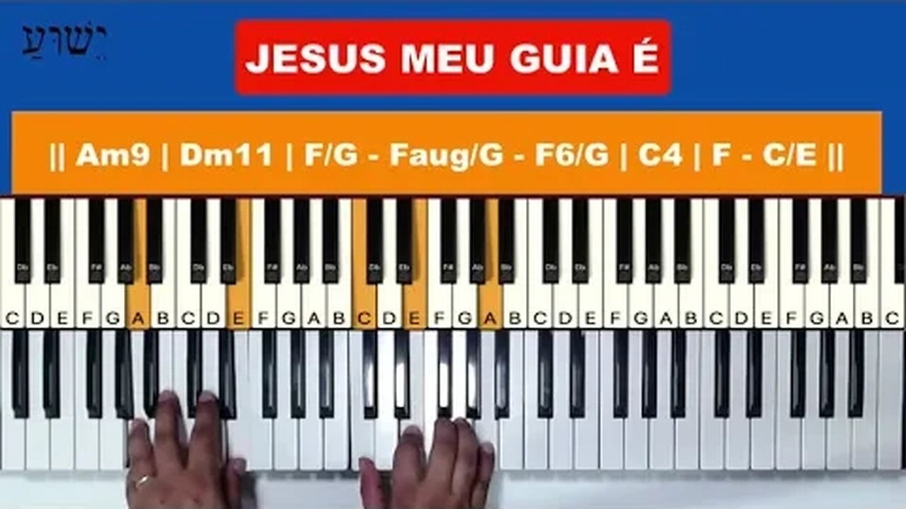 Jesus meu guia é - Raiz Coral - Aula de Teclado