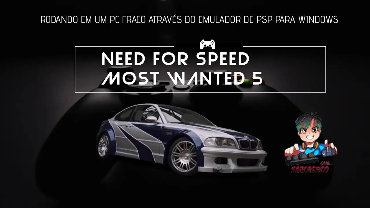 Need for Speed Most Wantend Jogando no Pc fraco com emulador de PSP