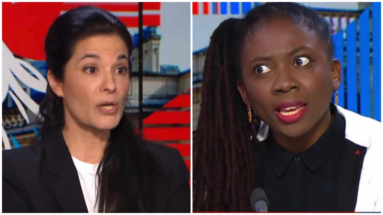 The French left kicked off live on television.