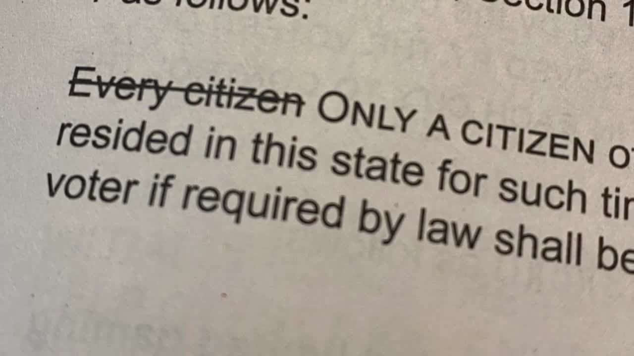 Amendment 76 asks voters to change a single word in the state constitution when it comes to voting