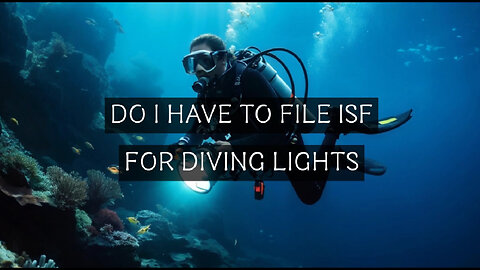 Navigating ISF: What You Need to Know About Importing Diving Lights!