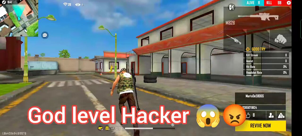 free fire hacker in my game 🎯