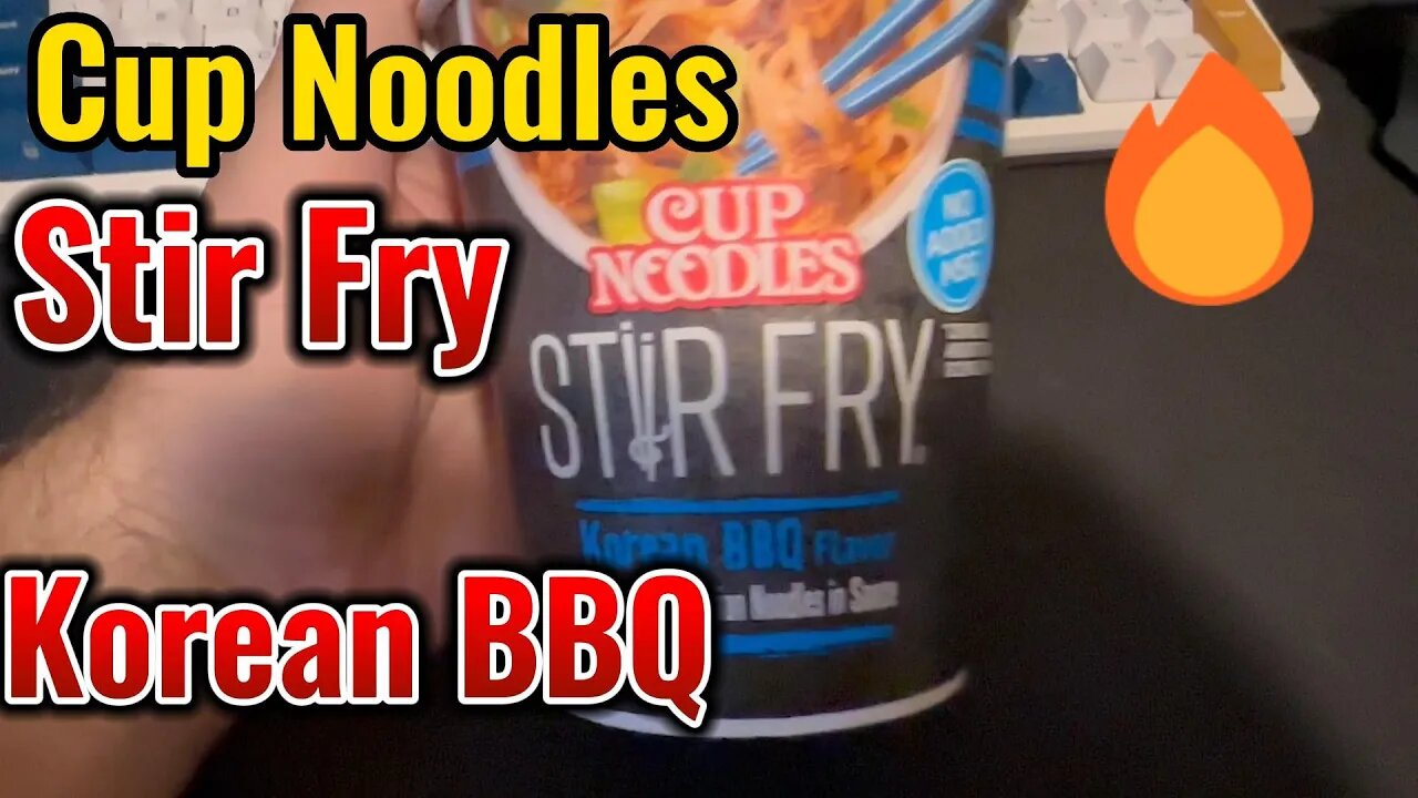 Korean BBQ Cup Noodles Stir Fry