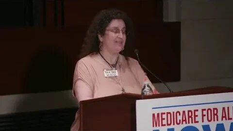 Jenn Coffey at Health Care is a Human Right panel in Washington, DC (5-16-23)