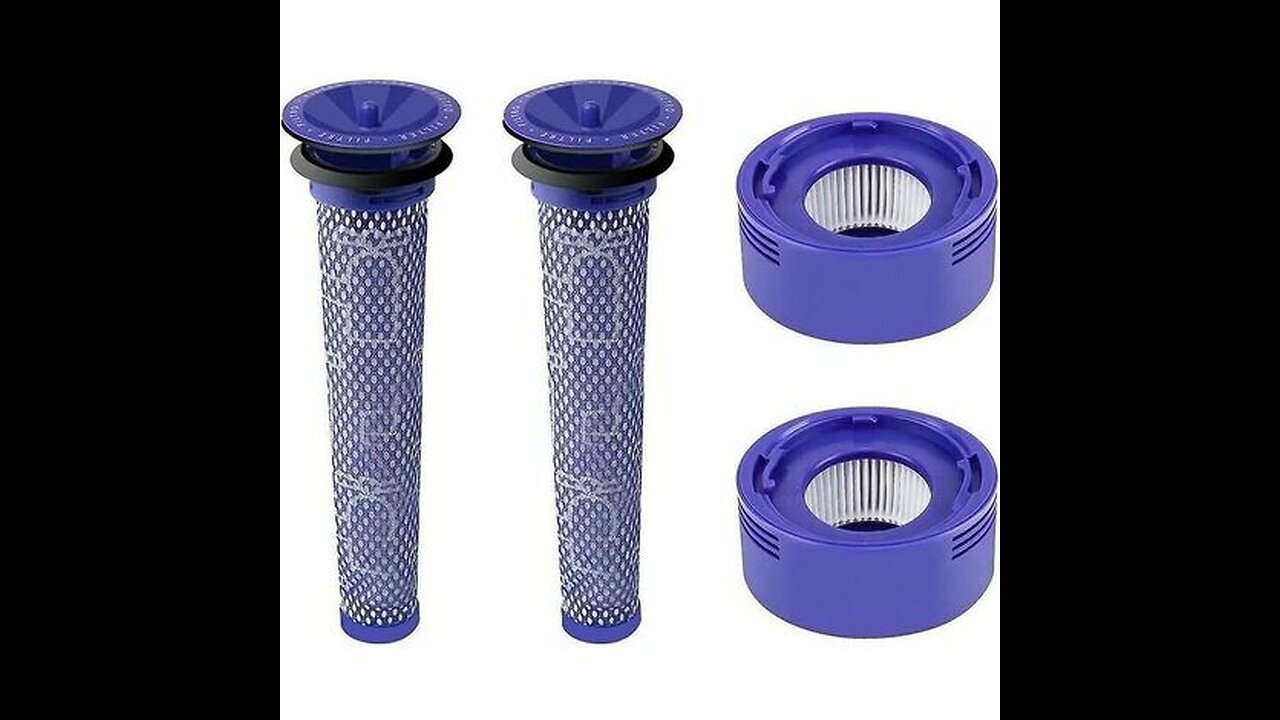 Aryavos 2 Pack HEPA Post-Motor Filters & 2 Pack Pre-Motor Filters Replacement for Dyson DC50 Animal