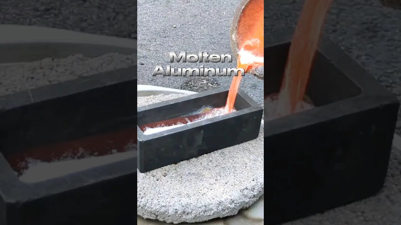 Pouring Molten Metal into Ingots