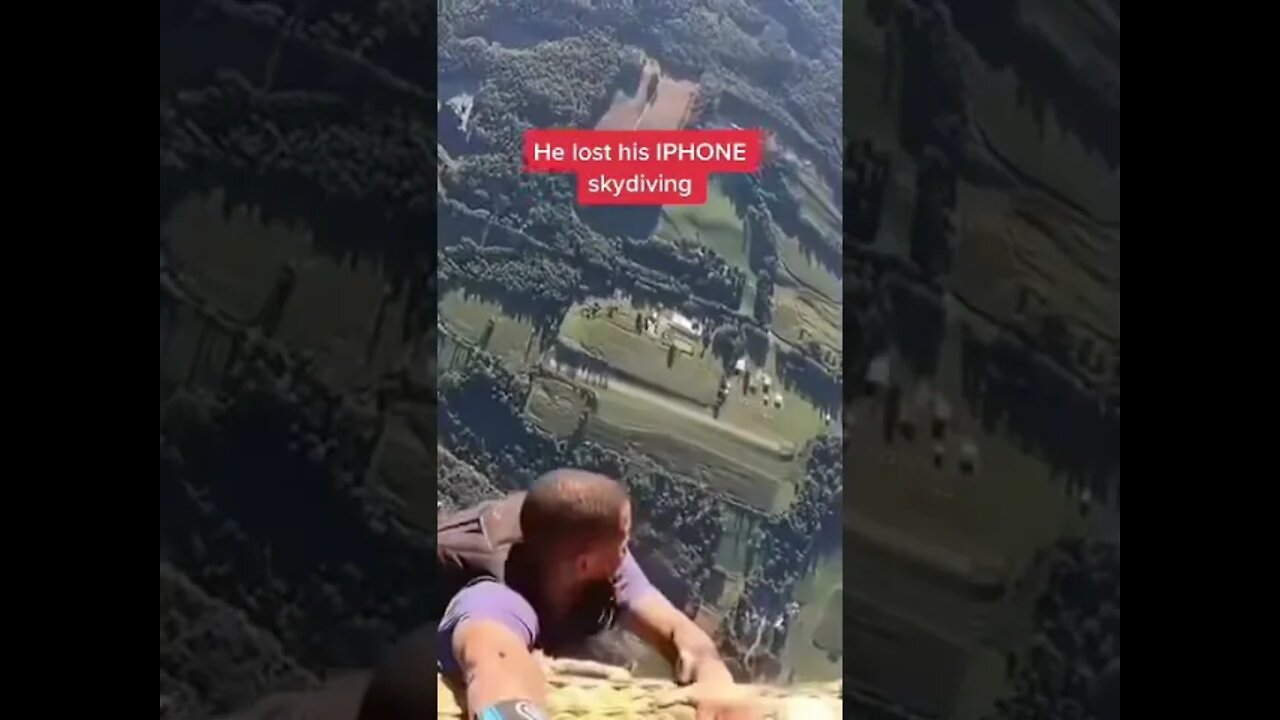 Man looses his iPhone while skydiving 🪂