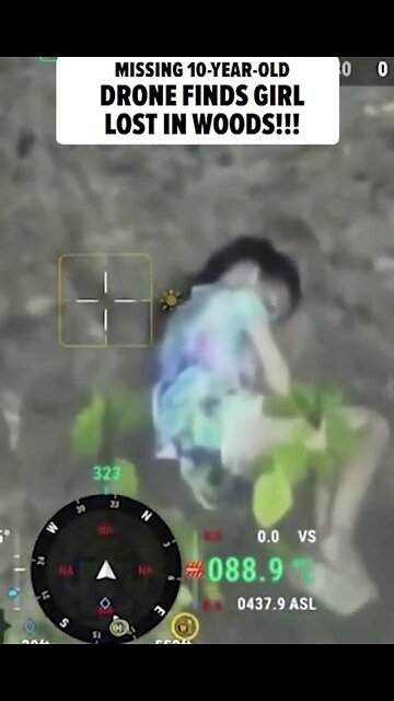 POLICE DRONE FIND MISSING GIRL🌲👧🏼👾👮LOST IN THE WOODS👧🏼🌳👾👮🏻‍♀️💫