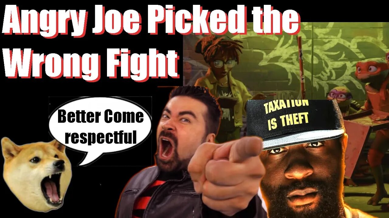 Angry Joe Picks The Wrong Fight over #tmnt