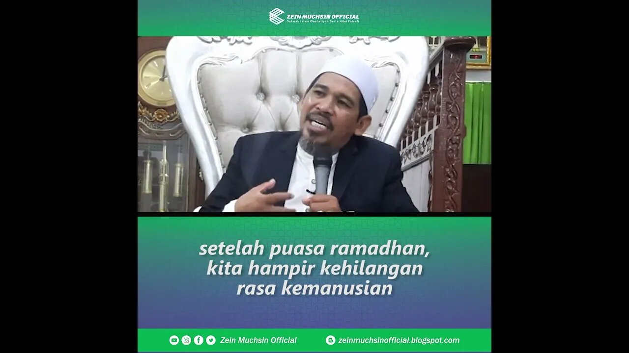 Kehilangan Rasa Kemanusiaan - Ustadz Zein Muchsin