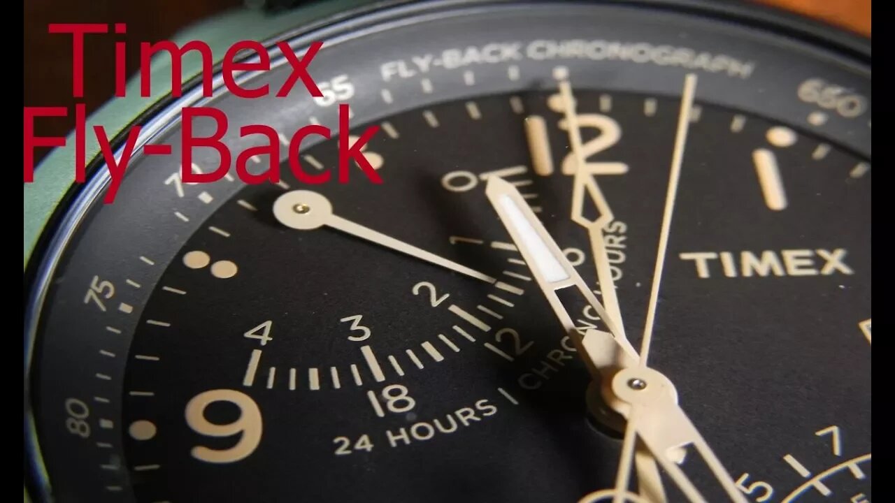 Timex Fly-Back Chronograph, TW2R55000. The Stealth Fly-Back