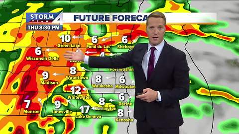 Last very warm day for the week, storms ahead