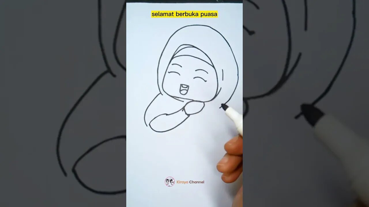 how to draw cute girl #shorts #cutedraws #howtodraw
