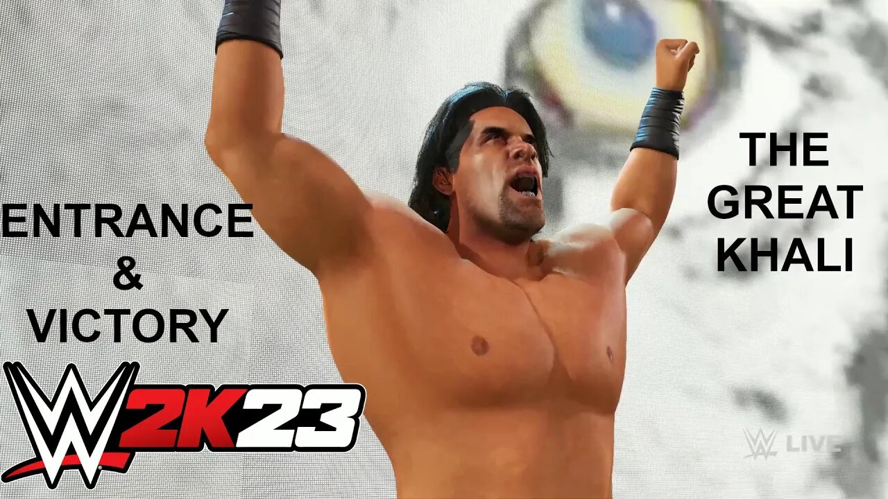 WWE 2K23 Custom Entrance & Victory THE GREAT KHALI w/ Music & Titantron || WRESTLING STARS OF INDIA