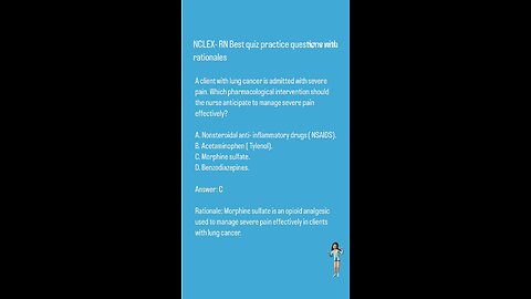 Pharmacological intervention, radiation and chemotherapy NCLEX-RN QuestionS