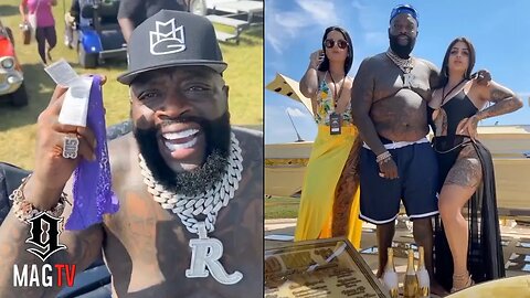 Rick Ross Turns Up During The Start Of His 2nd Annual Car Show! 🚙