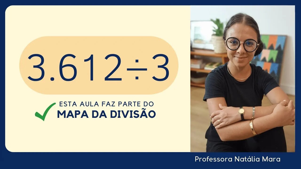 AULA DE MATEMÁTICA EJA | 3612 dividido por 3| Dividir 3612 por 3 | 3612/3 | 3612:3 | 3612÷3 |