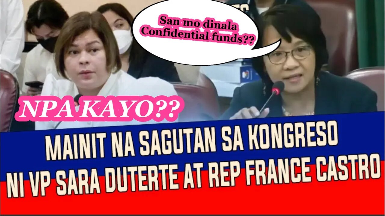 Sagutan ni Inday Sara at France Castro ay talaga namang UMIINIT..!!!!