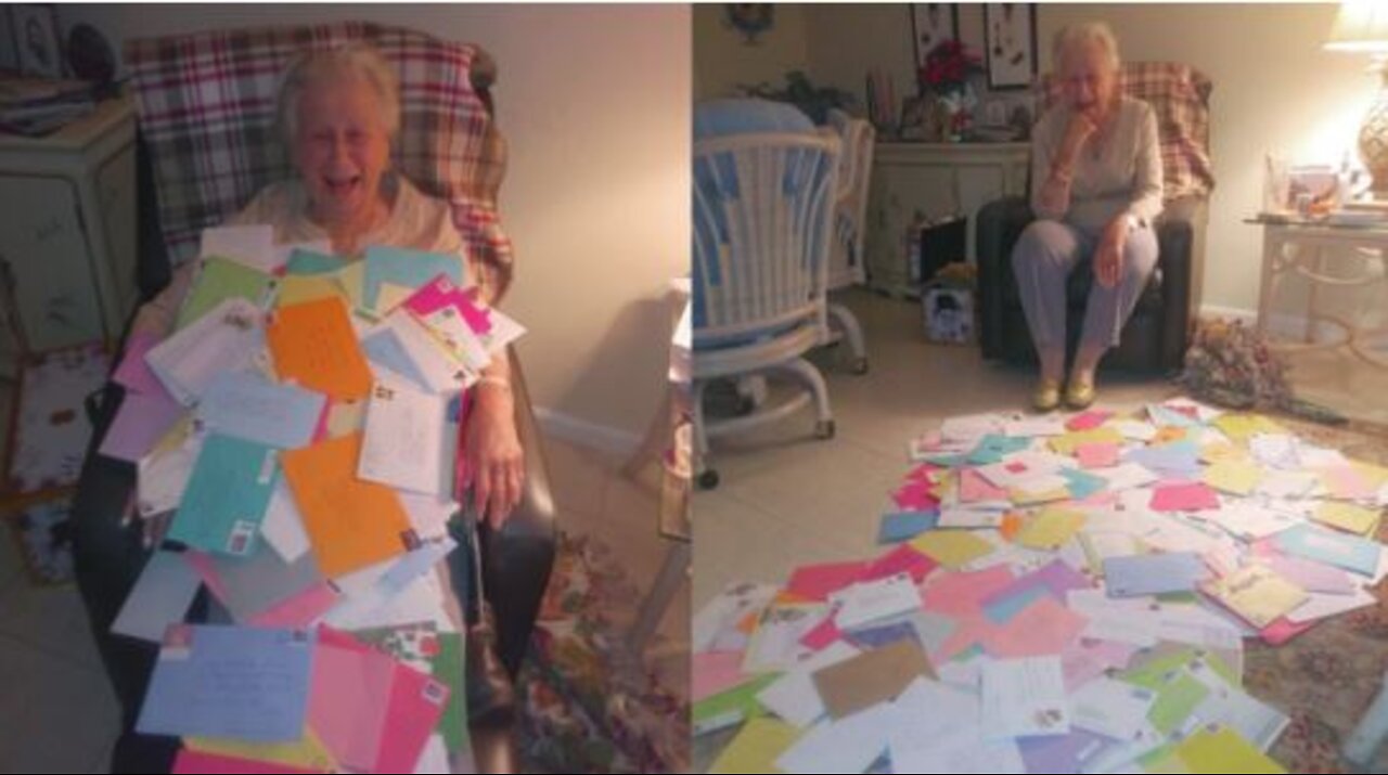 Strangers give nearly 500 birthday cards to Palm Beach County grandmother