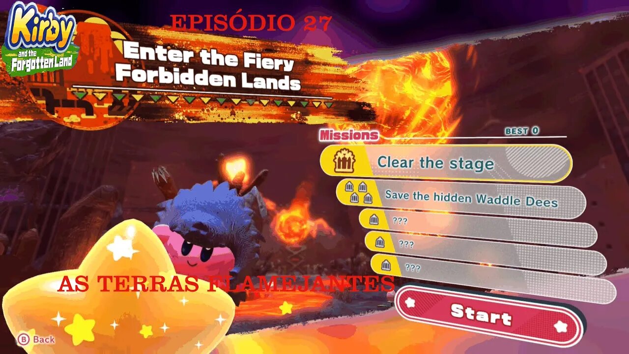 KIRBY FORGOTTEN LAND EP 27 TERRA FLAMEJANTE