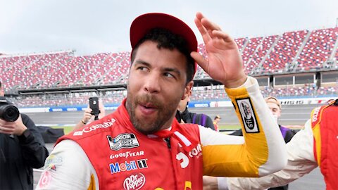 The Media RACE BAITS Bubba Wallace Smollet's NASCAR Cup "WIN"!