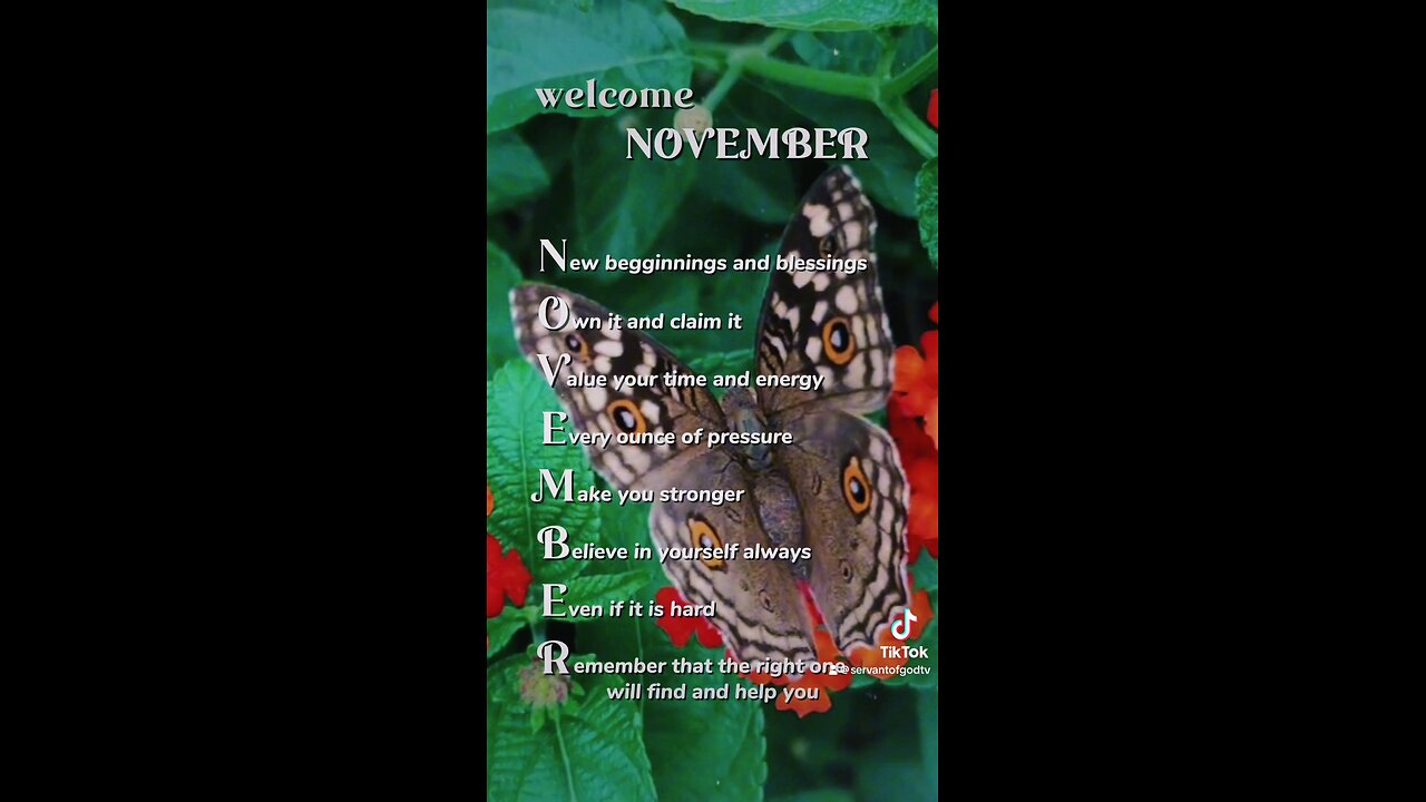 WELCOME NOVEMBER #Jesus #GOD #bible