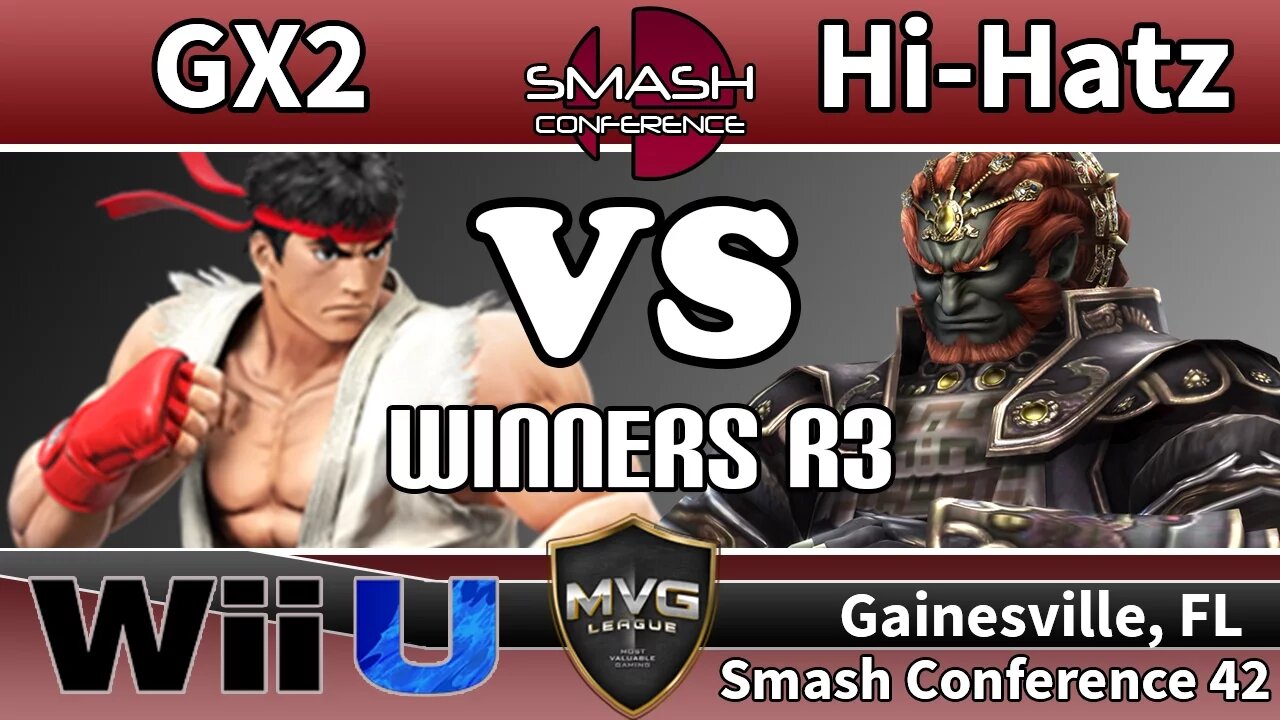 GX2 (Ryu) vs. Hi-Hatz (Ganondorf) - SSB4 Winners R3 - Smash Conference 42