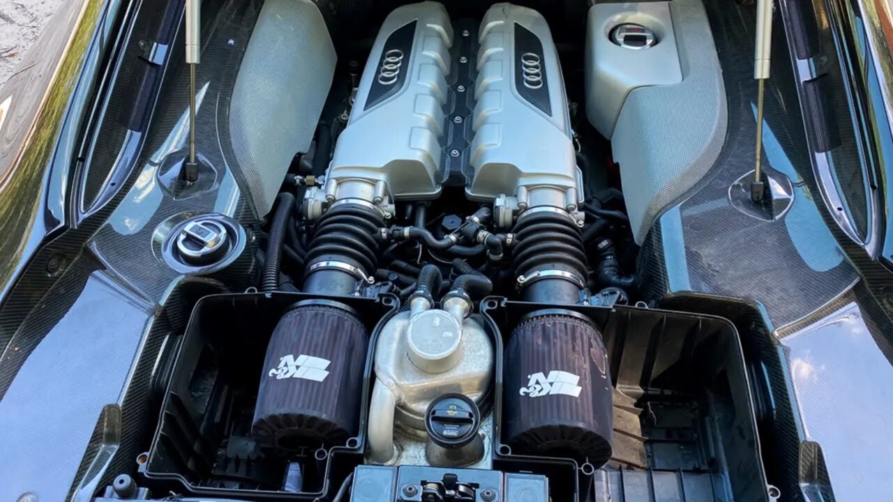 K&N Air Filter Install In Audi R8 V10 Quick Upgrade