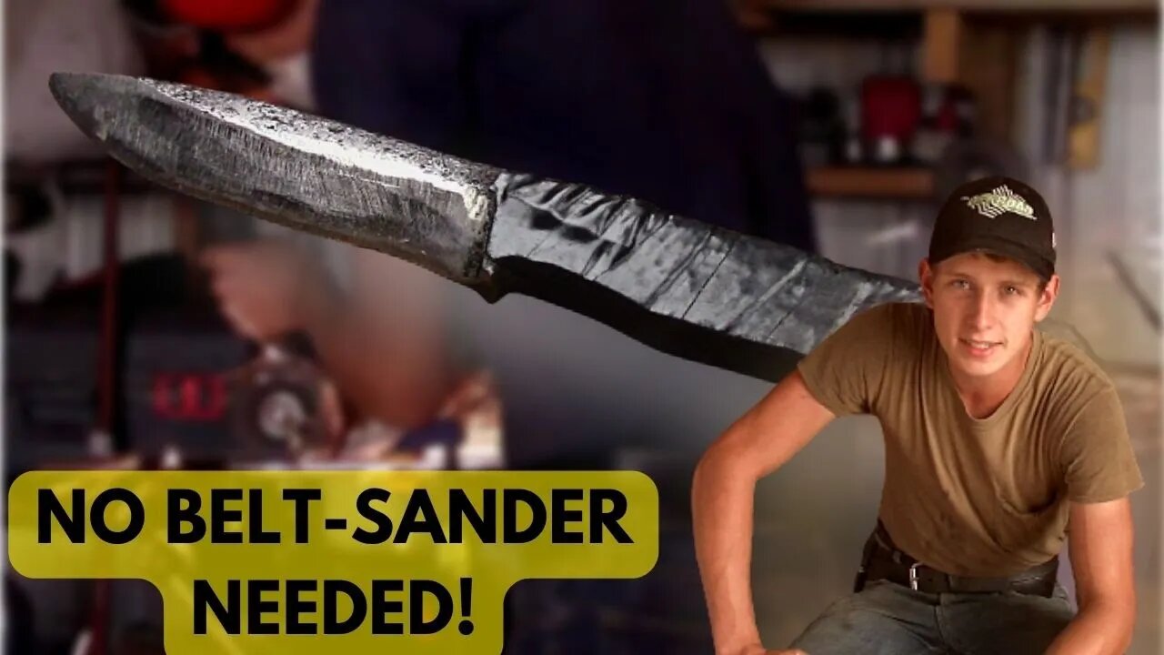 How to make a knife with NOTHING but an angle grinder.