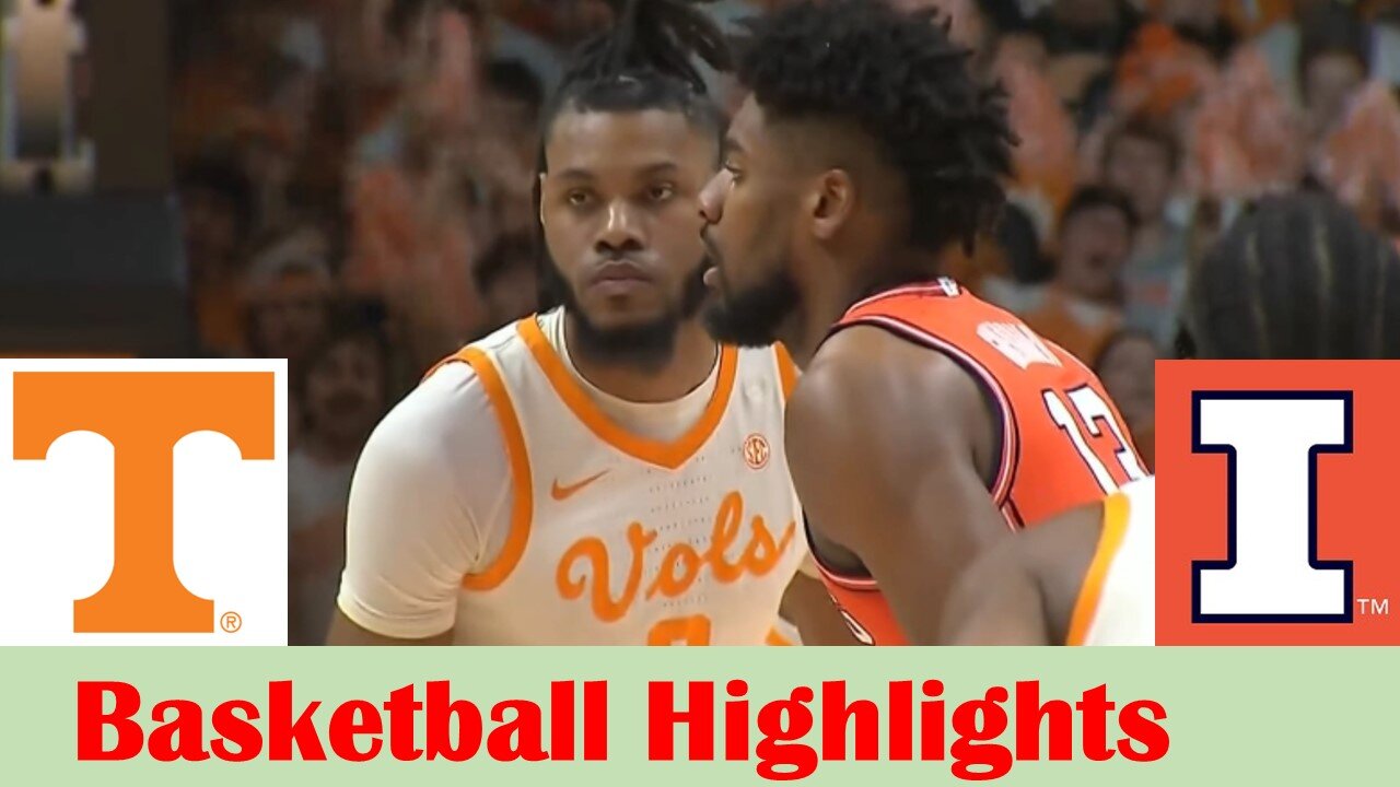 #20 Illinois vs #17 Tennessee Basketball Game Highlights 12 9 2023