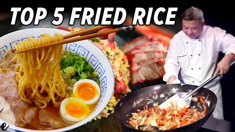 Howto WOK Fried RICE CHEF Making Japanese NOODLE