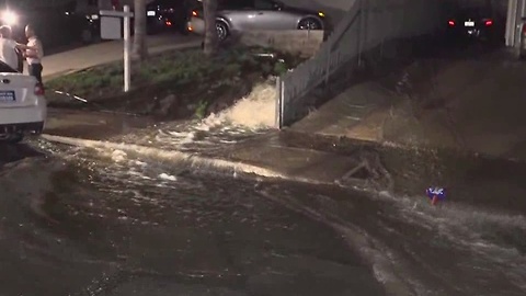 North Park flooding due to water main break