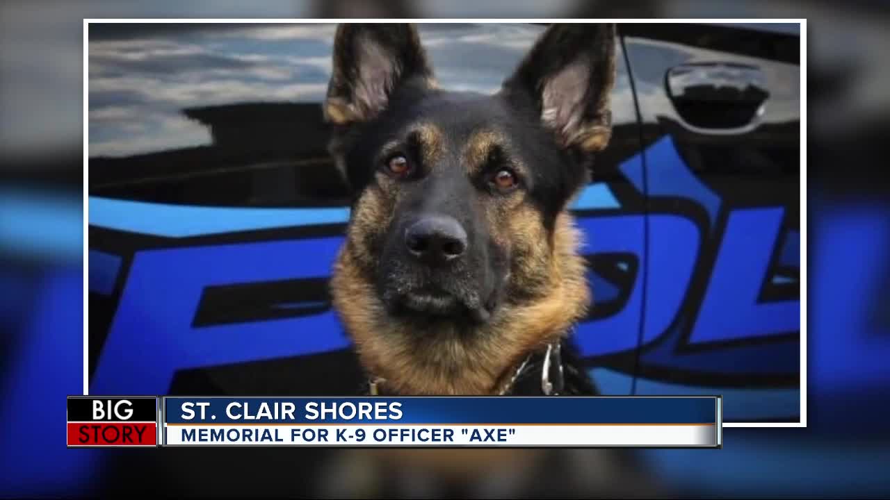 Memorial service for fallen K-9 Officer Axe