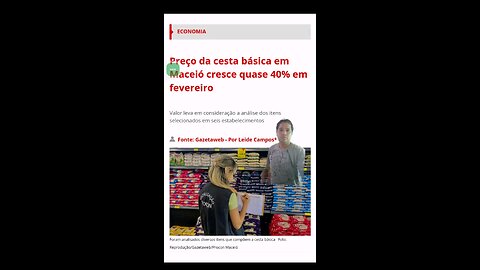 Alimentos básico nas alturas em Maceió Alagoas