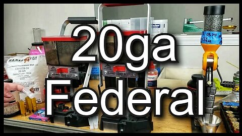 20ga Straight Wall Federal Hulls With Tapered Clay Buster CB1078 Wads For 7/8oz Target Loads